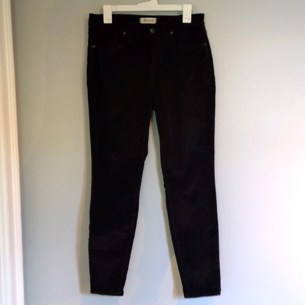 Madewell Black Velveteen Jeans